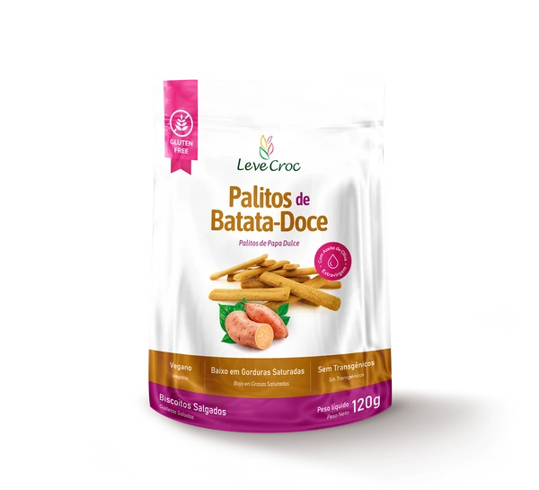 PALITOS SALGADOS DE BATATA DOCE SEM GLÚTEN  120g